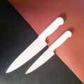 Professional Knife For Chef knife kitchen knife Qurbani knife takbeer / Meat/Chef Knife with White Handle Stainless Steel. 