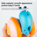 【Happier】 Pull String Cartoon Snail Car Toy With Light And Music Baby Crawl Cartoon Snail Toy Early Education Toys For Children. 
