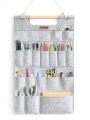 Multi-Functional 20 Pockets Wall Hanging Organizer Bedroom Wall Decor Stationery And Tools Organizer with Pockets For DIY Tools (68X42cm - Gray). 