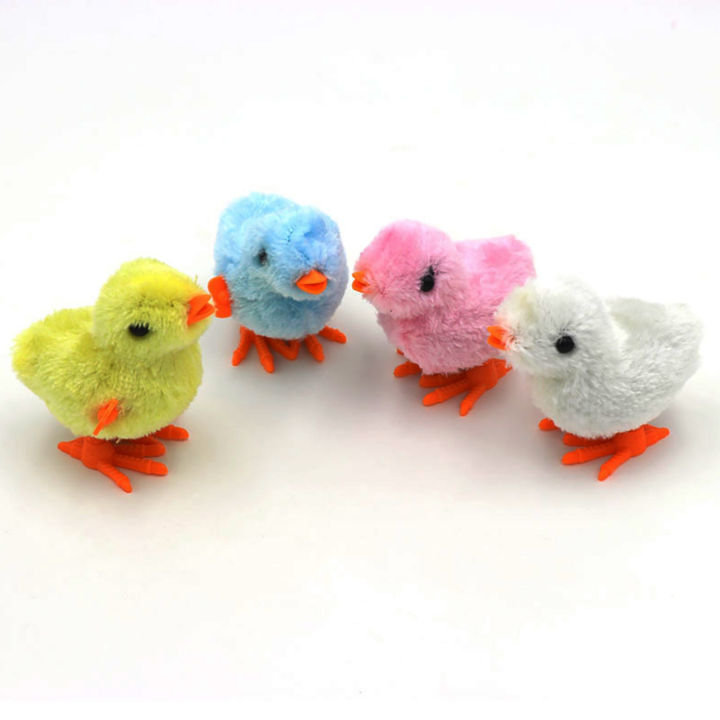 Pack of 4 Funny Walking Chicken Chick Toys - Cute Chooza Figurines for Kids