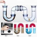 Drainage Block Remover Cleaning Rod Pipes for Toilet Bathtub and Kitchen Drain Cleaning. (1 Packs of 12 Sticks). 