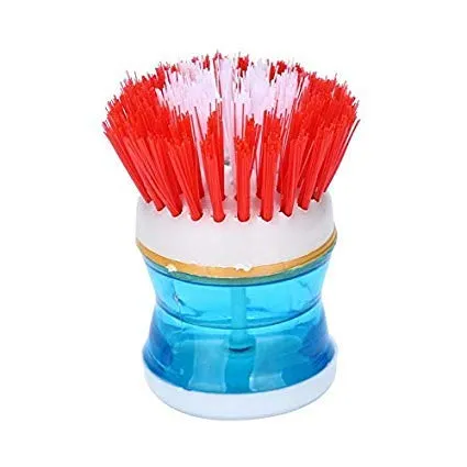 in1 Soap Dispensing Palm Brush (Random Color ), Soap Dispenser