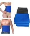 High-Quality Hot Sweat Waist Belt For Weight Loss Belly Belts Body Shaper, Tummy Trimmer Body Fat Burn Belt, Adjustable Women Waist Trainer Belt, waist Belly Belt For Men And Women in Blue Colour. 