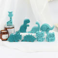 3D silicone mold Dinosaur candle mold Silicone Handmade plaster mold Pastry candy mold Elephant candle mold Ornaments mold Flip sugar cake mold Frog candle mold for DIY crafts Baking enthusiasts Cake. 