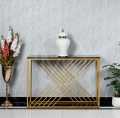 Zeki Decor Gold Metal Console Table – Modern Entryway & Living Room Table (48″ x 12″ x 30″). 