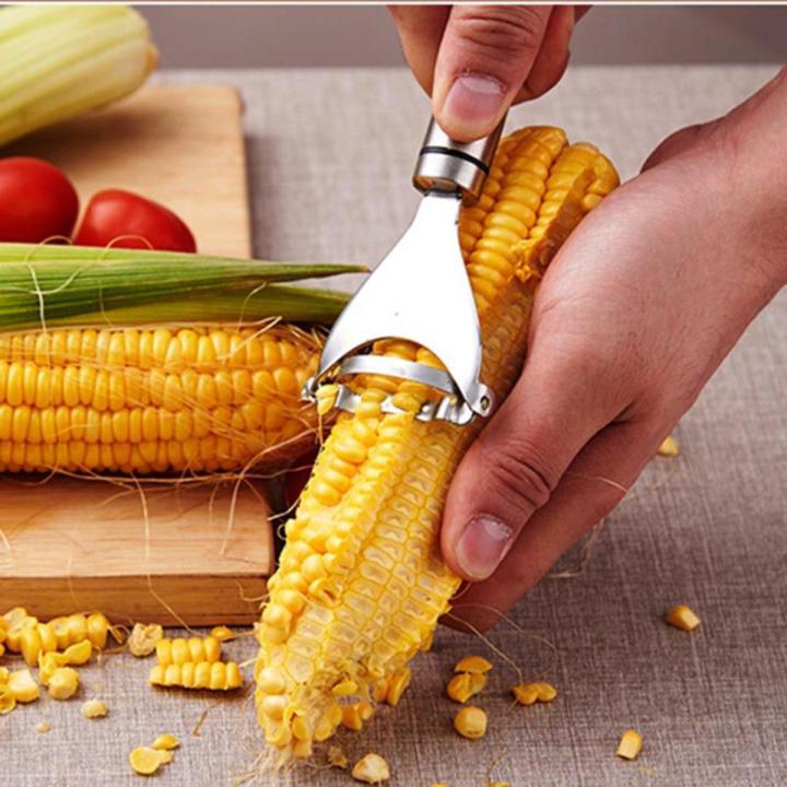 Stainless Steel Corns Threshing Device Easy Corn Peeler Fruit Vegetable Tools