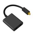 【MIGA PALAZA】 Dual Port Adapter Audio Toslink Digital Optical Audio Splitter Adapter Audio Cable 1 in 2 out - intl. 