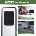 Penasfe Blackout Rv Window Coverings Universal Size Rv Window Sun Shade Curtain Uv Protection Waterproof Easy to Install Trailer Window Cover Adjustable Design for Window Shade Cover. 