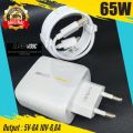 Original Super VOOC Charger For Oppo OPPO 5th Generation Original VOOC Fast Charger 5V/4A Charging for Reno 10X Z K3 Find X R17 Pro Fast Adaptor with Type-C Data Line Cable. 