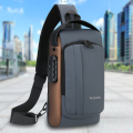 Bagzillas: Men's Anti-theft Waterproof Cross body Bag For Girls Cross Body Bag For Men Chest Shoulder Messenger Backpack USB Port With Num Lock Crossbody Bag. 