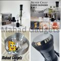 Silver Crest 3000w Hand Blender Set 4 in 1 With Beater and Chopper 3000 Watts Double speed option Stainless Steel Immersion Blender - Egg beater and Milk Frother - Chopper and 600ml Beaker with Lid - Juicer Machine - kitchen. 