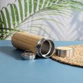 (Pack Of 1) Travel Bamboo Vacuum Flask With Tea Strainer 500ml Flask Botttle. 