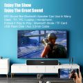 LEERFEI E91 Wireless bluetooth Smart Soundbar TV Speaker Home Theatre Echos Wall Computer TV Desktop Speakers  Battery USB AUX TF FM. 
