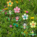 iron Garden Flowers 6pcs Decorative iron Plant Stakes C. 