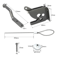 1PCS Door Latch with Spring Puller, Fence Door Lock, Fence Lock Small Lock with Rope, Suitable for Fence Gates Easy Install Easy to Use. 