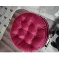 1Pc Large Floor Cushions for Sitting- Big Filled Cushions for Drawing Room- Ball fibre Round Filling Floor Cushion for Home. 