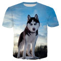 Funny pet dog T-shirts husky animal 3D print streetwear men women fashion oversized short sleeve t shirt kids tees tops clothing. 