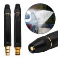 High Pressure Metal Brass Adjustable Black Nozzle Water Spray Car Wash And Home Gardening Tool. 