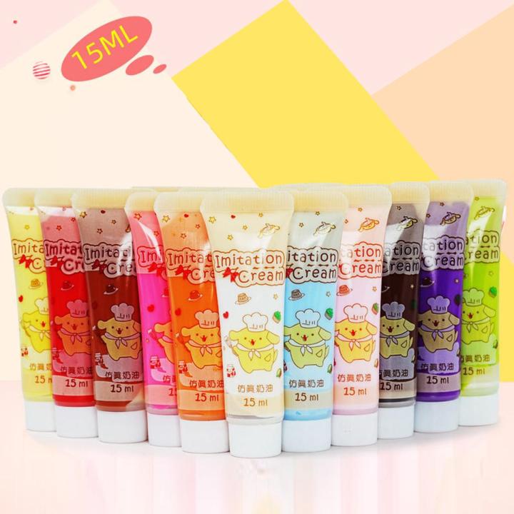 15ML/Bottle Simulation Cream Gel DIY Craft Fake Whipped Cream Clay Phone Mobile Podazz