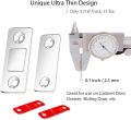 Magnetic Door Catch - Ultra Thin Cabinet Door Magnetic Catch for Drawer Magnets Adhesive Cabinet Latch Magnetic Closures. 