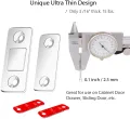 Magnetic Door Catch - Ultra Thin Cabinet Door Magnetic Catch for Drawer Magnets Adhesive Cabinet Latch Magnetic Closures. 