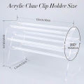 Claw Clip Holder Display Stand 360° Rotating Acrylic Hair Clip Organizer Stylish Storage Display Solution for Storage Rack Hair Accessories. 