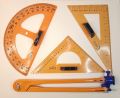 Openness – 6 Pcs, STAEDTLER, Teacher Mathematical Instrument - Geometry Rulers Large Digital Triangle Angle Measurement Compass Set - Teaching Aids for Black And White Board School & Home Use. 