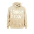 Choose Happy Positive Message Pullover Women's Sweatshirts 3D Style Long Sleeve Hoodies Graphic Hoods. 
