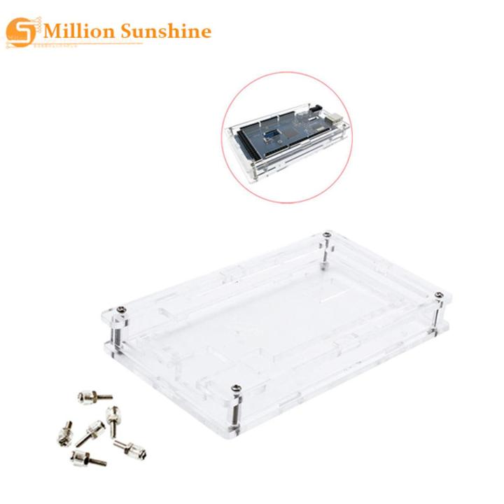 Enclosure Transparent Gloss Acrylic Box Compatible for arduino Mega 2560 R3 Case