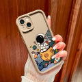 Hontinga for Infinix Zero 30 4G Back Cover Space Astronaut Pattern Ladder Soft Camera Protection Rubber Phone Case. 