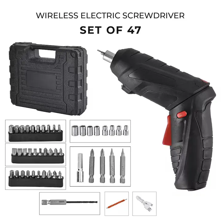 47-Piece%20Foldable%20Wireless%20Electric%20Screwdriver%20Set%20%7C%20Rechargeable%201500mAh%20Battery%20with%20Adjustable%20Torque%20%7C%20Compact%20Durable%20Design%20with%20LED%20Light%20%7C%20Multi-Functional%20Drill%20Driver%20Kit%20for%20Home,%20Office%20&%20DIY%20Repairs%20%E2%80%93%20Black%20-%20Image%202
