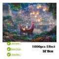 Disney Princess High Quality Cardboard Puzzles Tangled Anime Jigsaw Puzzle 1000 Pieces Puzzles for Adults Children Toys with Box BruberryBe. 