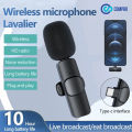 Compro K8 Wireless Mic - Type C Wireless Microphone for Mobile and iPhone with Noise Reduction, Bluetooth, and 20 Meter Long Range - Perfect for Vlogging, YouTube, TikTok, Live Game Shooting, and Streaming Collar Mic. 