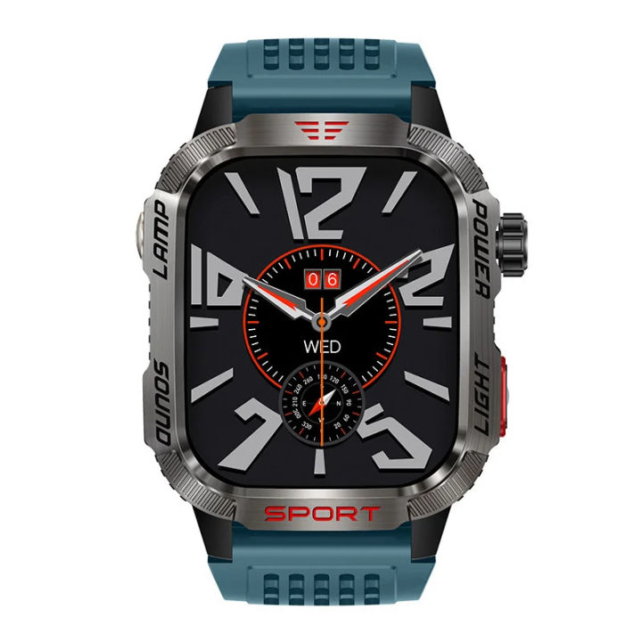 Smart Watch 2.01inch Large Screen HT29 BT Call Heart Rate Health Monitor Outdoor Sports AI Voice Assistant Smartwatch