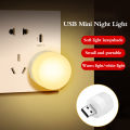 USB Plug Lamp Computer Mobile Power Charging USB Small Book Lamps LED Eye Protection Reading Light Small Round Light Night Light. 