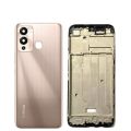 Infinix Hot 12 Play Back Glass Battery Cover Rear Door Housing Case - Gold. 