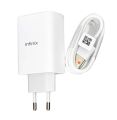 Infinix 45W FAST Charger -INFINIX 45W RAPID CHARGE ADAPTER Model U450XEA Original For Infinix Zero X, Zero X Pro, Infinix Zero 20, Zero 30 4G, Infinix GT 10 Pro, Infinix Note 30, Infinix Note 30 5G, Infinix Note 40, Infinix Note 40 Pro. 