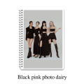 Black pink customized photo diary in 4x6 inches with 20 Pages with your own photos l Black pink diary. 