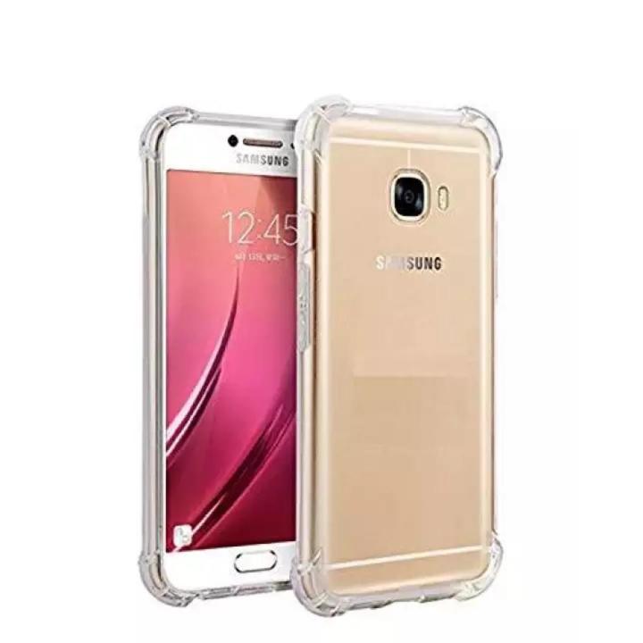 Samsung Galaxy C7 Pro Anti-Shock Drop Resistance Transparent TPU Case Silicone Back Cover