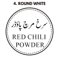 Jar Labels Urdu Sticker 35&70 - Customizable - 1.5 inch Size Square Shape - Color and Black&White - Pre-cut, Self-Adhesive Spice Labels by Prime Impressions. 