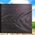 Durable Black Soil Barrier Landscape Fabric with Grid Strips Heavy Duty. 