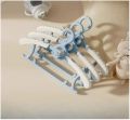 5 Piece - 11-14.5 inch  Baby Coat Hangers Children Clothes Hangers Adjustable with Space Saving Stackable Hooks, Universal Baby Hangers Non-Slip Dress Clothes Coat Hanger with Windproof Hooks. 