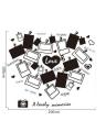 Picture Frames Wall Sticker Family Wall Decals Black Picture Frames DIY Removeable Wall Art Memories Vinyl Stickers for Home Living Room Bedroom. 