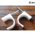 ModularTech PVC Pipe Clip 25mm (1 inch) Pack of 12PCs & 96 PCs, High Quality Pipe Clips, PVC Pipe Clips, HDPE Pipe Clips, Saddle Clamps. 
