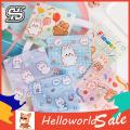 HelloWorld Biscuits Bags Transparent Candy Biscuit Gift Cartoon Self Sealing Storage Pouches. 