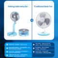 KIVEE Original FA12 Rechargeable Portable USB Fan Three Speed Adjustable Desktop Fan Wind Power Ultra Quiet Convenient Desktop Fan with Desk Lamp Rechargeable Cute Cooling Fan For Outdoor Home Office Keep Cool With Kivee. 
