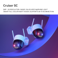IMOU Cruiser SC | 2K | 3MP | Two-way Talk | 360° P&T Outdoor Weatherproof | CCTV Wi-Fi IP Smart Security Camera | Full Color Night Vision Red-Blue Warning Lights| Mobile App Control | K7FP-3H0WE. 