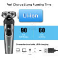HEGRUS Electric Shaver Electric Trimmer Rotary Razor 3 in 1 Facial Grooming Kit USB Rechargeable Beard Trimmer For Men Hair Cutter Machine Multifunctional Floating Razor Professional Electric Shaver For Men. 