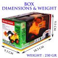 Wired Remote Control Battery Operated Yellow JCB Crane Truck Excavator Toy Construction Engineering Building Toys for Boys and Girls Small Car Plastic Crane Dumper Mini Monster Vehicles Machine JCB Plastic JCB Vehicle Trucks. 