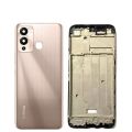 Infinix Hot 12 Play Back Glass Battery Cover Rear Door Housing Case - Gold. 